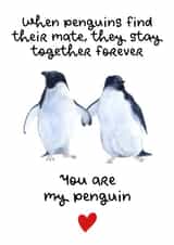 You Are My Penguin Valentine’s Day Card created by PrimePrintsUK