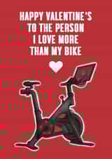 Peloton Valentine's Day Card created by Cake For Breakfast
