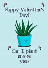 Cute Plant Valentine's Day Card created by So Fresh