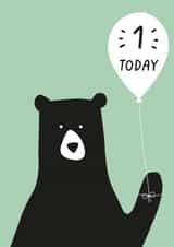 first birthday bear card created by Heather Alstead Design LTD