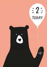 2nd birthday bear card created by Heather Alstead Design LTD