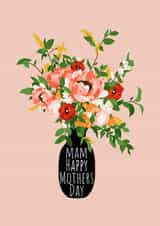 Pretty Mothers Day Card - Mam - Flowers - Happy Mothers Day created by Jasmine Violet