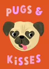 Pug Dog Valentine's Day card created by Catalina Williams