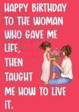 Cute Birthday Card For Mum 1002 created by Exquisite Studio