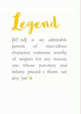 Legend Definition Retirement Card created by Bombus