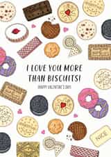 Valentines biscuit card created by Life's Little Doodles