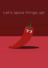 Let's spice things up Valentines Day card created by Betty Creative