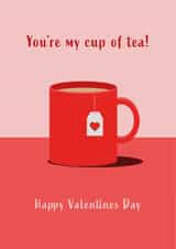 You're my cup of tea Valentines Day card created by Betty Creative