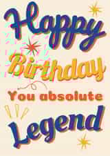 Happy Birthday Legend created by Loula Rose