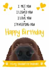 Cute Birthday Card from the Dog created by The Merry Giraffe