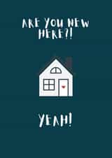 Cute New Home Card - House - TikTok Meme - Are You New Here? created by Curly Cards