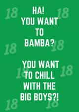 tiktok audio meme 18th birthday card created by Curly Cards