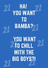 21st birthday tiktok audio birthday card created by Curly Cards