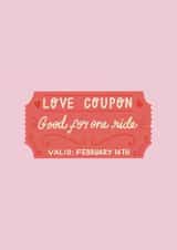 Love coupon Valentine’s card  created by Finest Imaginary