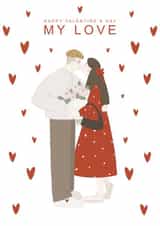 Cute Lovers for Valentine`s Day created by Yana Shevchenko