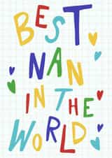 Best Nan in the World Card created by Meg's Creative Outlet