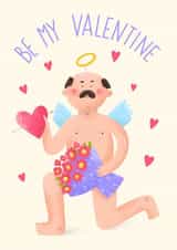Funny man want to be your Valentines  created by Daria Radzhabova
