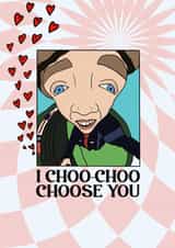 I choo-choo choose you - Francis Bourgeois Valentines Card created by ItsWeezyDrawin