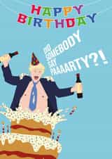 Birthday Party Boris Card created by Creative Colin