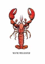 Lobster Valentine's / Love / Anniversary Card created by Life's Little Doodles