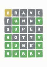 Hubby Wordle Valentines Anniversary and Birthday 1001 created by Paper Plane