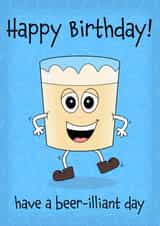 Happy Birthday have a beer-illiant day created by Carla Winter