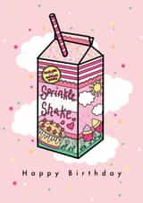 Happy Birthday Sprinkle Milkshake created by The Sugar Bell