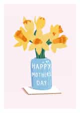 Mother's Day Daffodils In Vase Card created by Emily Nelson