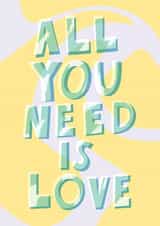 All You Need Is Love Card created by Lora O’Callaghan