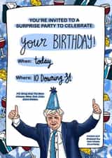 Birthday Invitation Card - Boris Johnson Party Inspired created by Channon Gray
