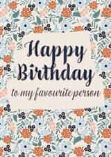 Floral Happy Birthday Best Friend/Significant Other created by Carla Winter