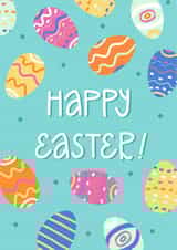 Happy Easter greeting card created by Bubble Beanie
