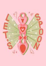 Let's Spoon Valentine's Love card created by Angharad Ffion Design