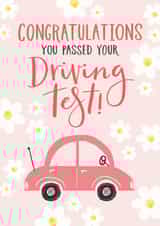 Congratulations on passing your driving test card created by Making Meadows Ltd
