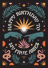 Happy Birthday To My Fave Aries Card created by Oh Ellie Studio