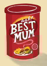 Cute Mothers Day Card - Bisto gravy - Pun - Aah Best Mum created by @AimeeStevens.Design