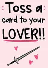 Witcher valentines card - toss a card to your lover!! created by The Laughing Sloth