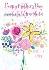 Happy Mother's Day wonderful Grandma with love created by Katie Phythian Design