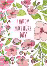 Classic flower card for Mother’s Day created by Julia Zaitseva