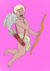 Cupid Boris Johnson Valentines created by Declined Cards