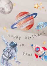 Hope Your Birthday Is Out Of This World! created by Hannah Panther Designs