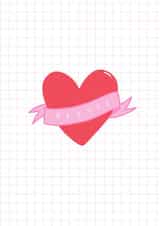 Bestie Greeting Card created by Lily O'Neill