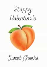 Cheeky Peach Valentine's Card created by Rebecca Hart