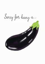 Aubergine Apology Card created by Rebecca Hart