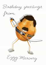 Eggy Mercury Birthday Card created by Rebecca Hart