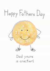 Funny cracker, Fathers Day card created by Rebecca Hart