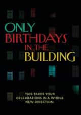 Only Murders in the Building Birthday Card 1001 created by Fatchair Print