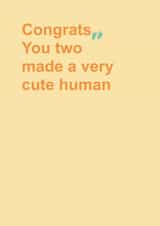 Congratulations: New parents, new baby card created by Naomi Johnson