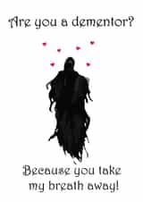 Harry Potter Dementor valentines card created by Thoughtful Gifts