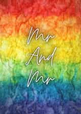 Mr and Mr Gay Wedding Card created by Laura Charlotte